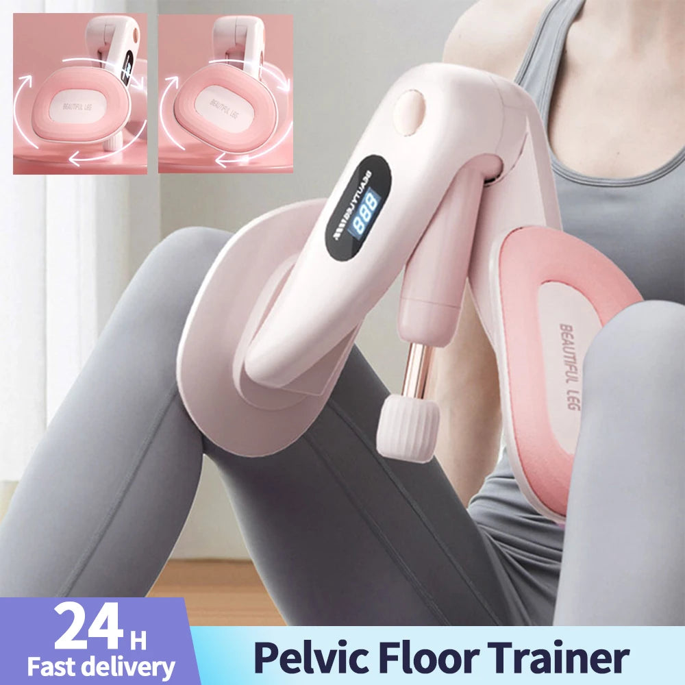 Thigh Master Pelvic Floor Trainer with Counter Hip Inner Thigh Exercise Equipment Kegel Exercises Device for Yoga Floor Muscle