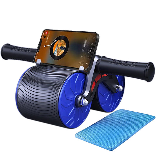 2024 New Ab Abdominal Exercise Roller Elbow Support, Abs Roller Wheel Core Exercise Equipment, Automatic Rebound Abdominal Wheel Orange